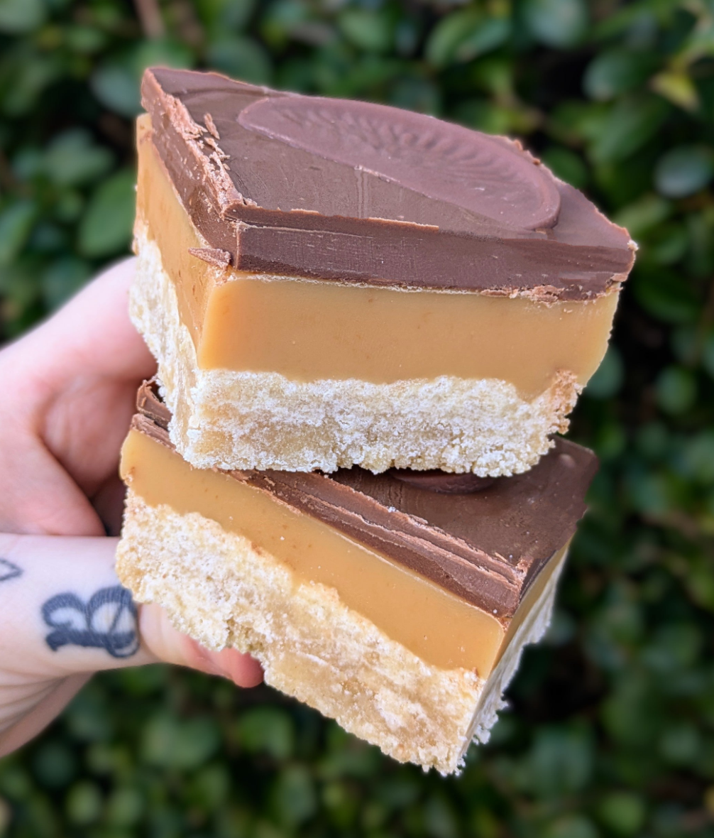 CHOCOLATE ORANGE MILLIONAIRE SHORTBREAD