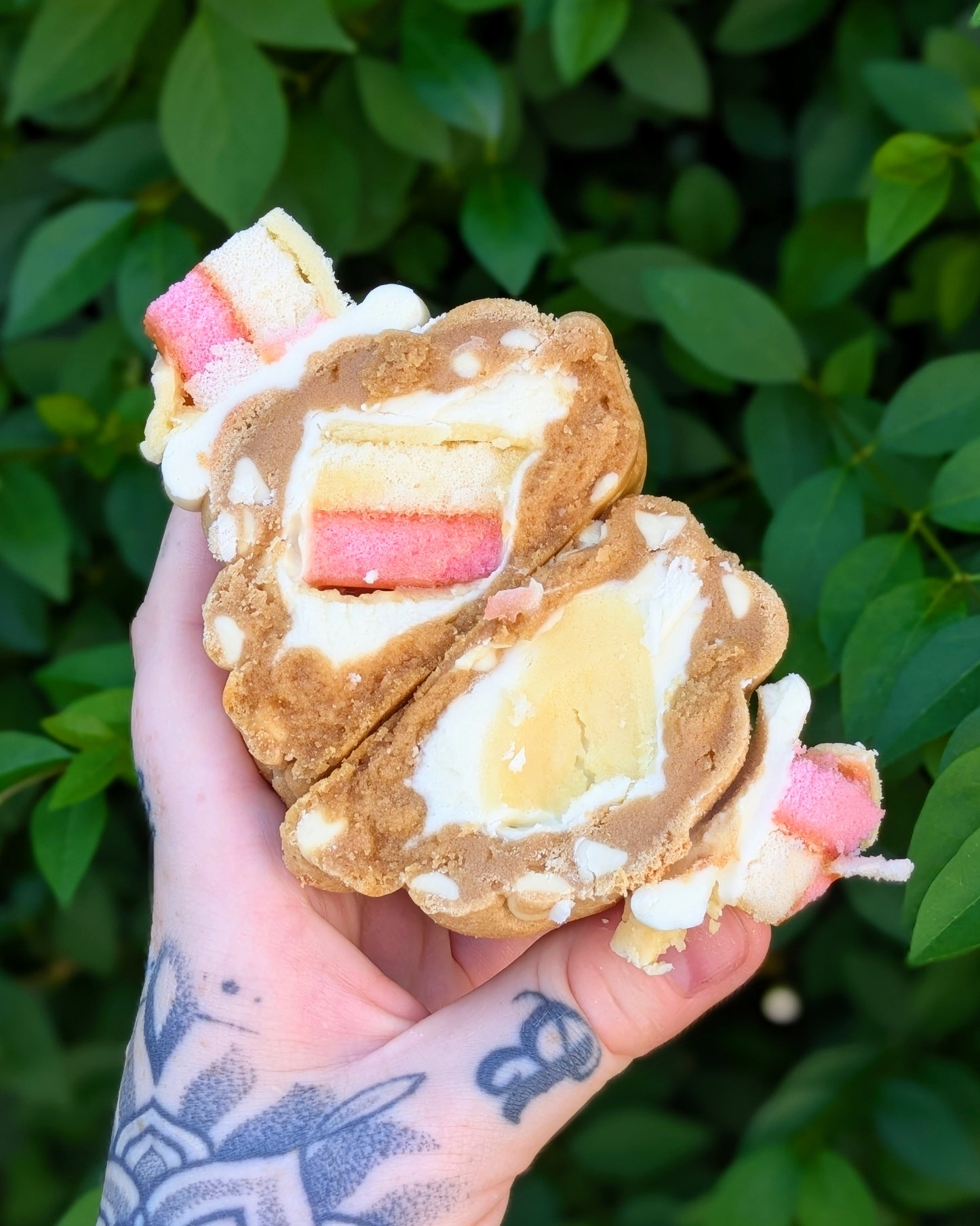 BATTENBERG STUFFED MILKYBAR COOKIES